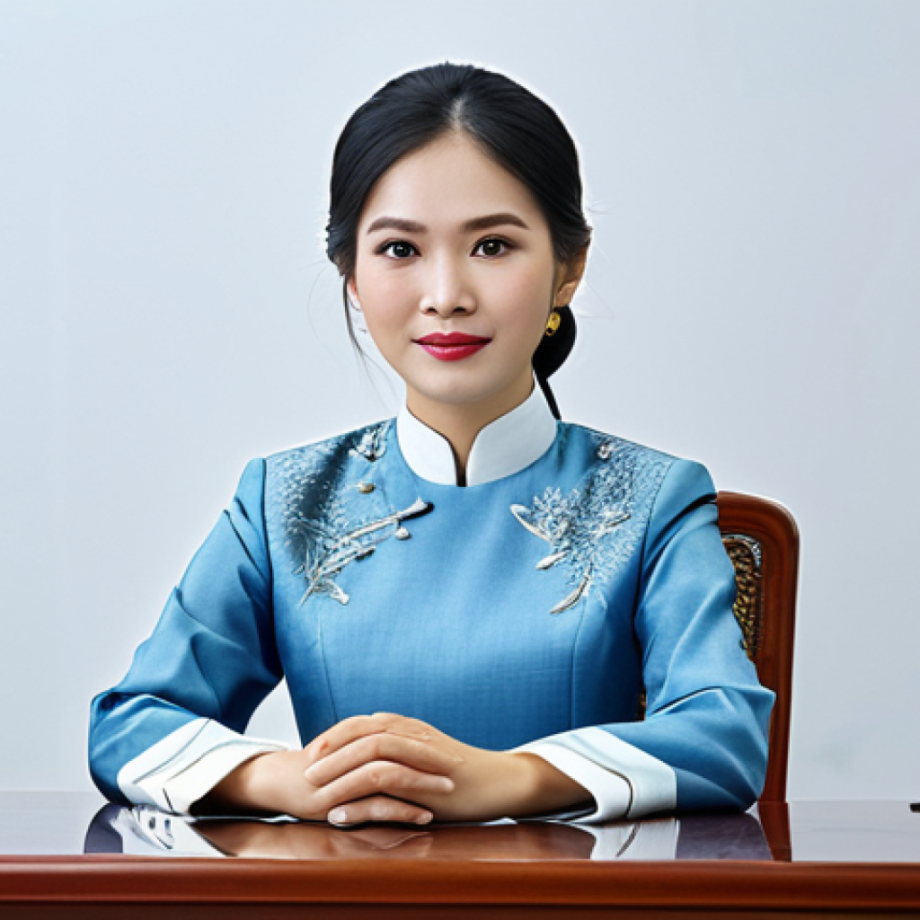 **

A professional Vietnamese businesswoman in a modest áo dài (traditional Vietnamese dress) sitting at a desk in a modern Ho Chi Minh City office. Fully clothed, appropriate attire, safe for work, perfect anatomy, natural proportions, professional photography, high quality.

**